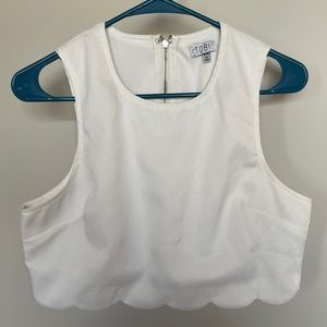 Tobi Scalloped Edge top